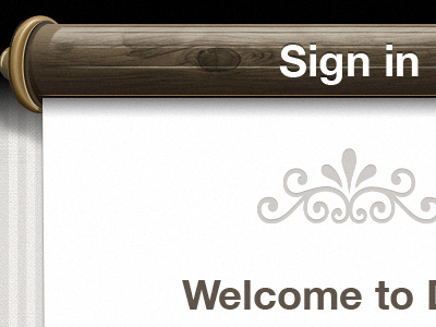 Duel - Sign in navigation bar app bar iphone navigation wood