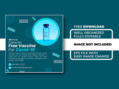 Free Covid-19 Vaccine Social Media Template