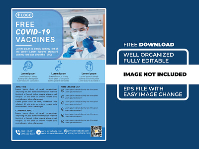 Covid-19 Vaccines Flyer Template flyer wsp covid 19