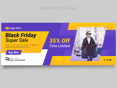 Black Friday Facebook Cover | Sale Banner Design banner blue template business template cover design facebook graphic design logo social media logo template