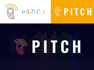 PITCH LOGO | MUSIC SOUND LOGO 3d branding graphic design logo logo a vector motion graphics