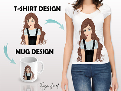 Cartoon Character T-Shirt Design