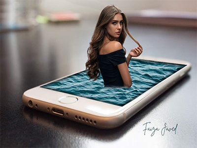 3d Manipulation 3d iphone manipulation 3d manipulation 3d photo art 3d photo manipulation graphic design photoshop design photoshop manipulation