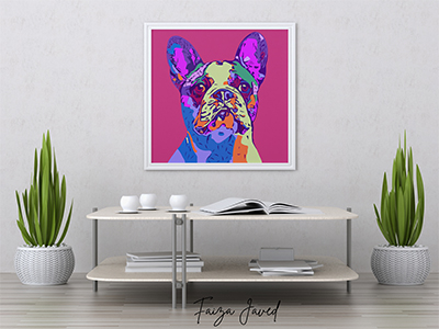 Dog Pop Art WPAP by Faiza Javed on Dribbble