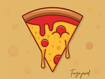 Pizza Illustration 2d illustration adobe illustrator digital art illustration illustrator design pizza pizza design pizza illustration vector illustration