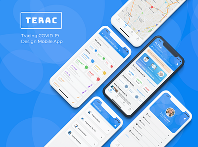 Tracing Covid-19 App covid 19 design mobile app ui ux