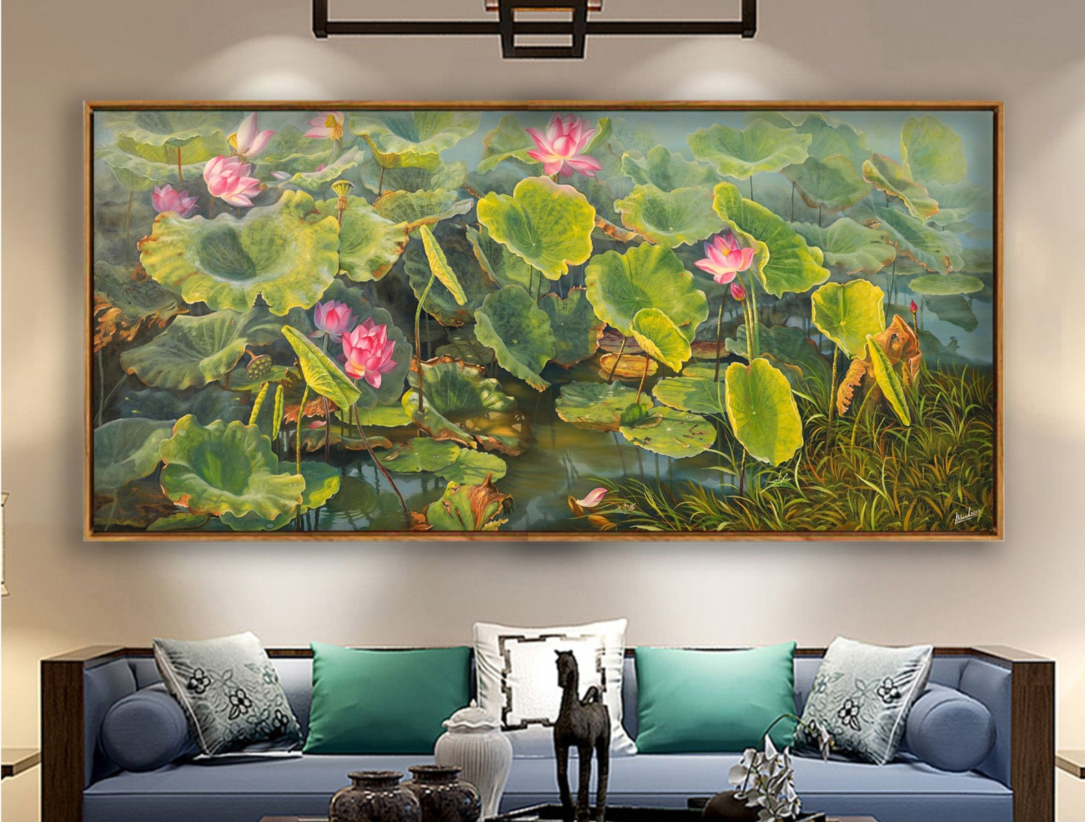 Tranh hoa sen by tranhdep-com on Dribbble