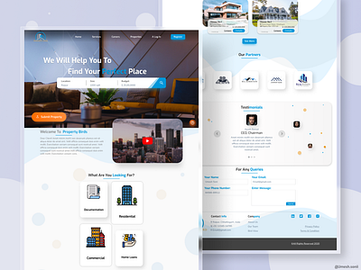 Real-estate Website Design branding design property dealer property developer real estate real estate agency realestate ui umeshsonii ux website website ui