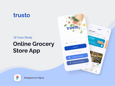 Trusto: Online Grocery Store App | UI Case Study