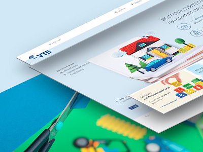 VTB Bank Corporate website application bank corporate main page services site ui ux web website