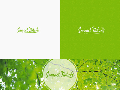 Impact Nature Logo branding clean creative design elegant graphic idea illustration impact innovation letter logo nature logo typography