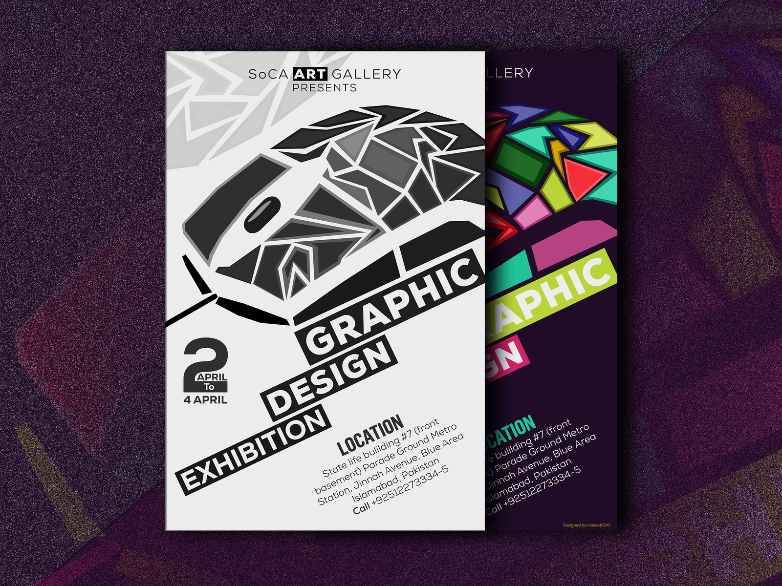 Exhibition Poster by Haseeb on Dribbble