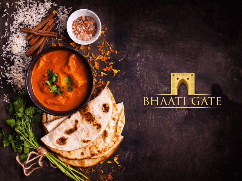 Bhaat Gate Logo animation clean creative desi design eat elegant food gif idea innovation islamabad logo pakistan restaraunt