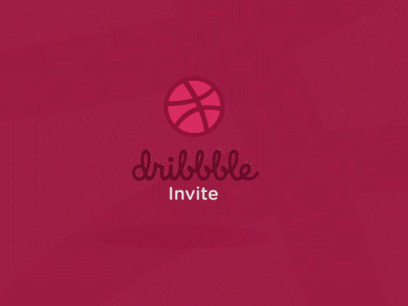 Dribbble Invite aniamtion creative dribbble dribbble logo gif gif animation graphic hello dribbble innovation invite invites logo