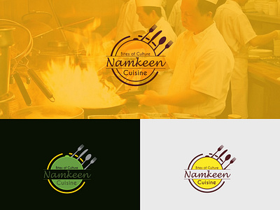 Namkeen Cuisine clean corporate creative design elegant idea innovation logo