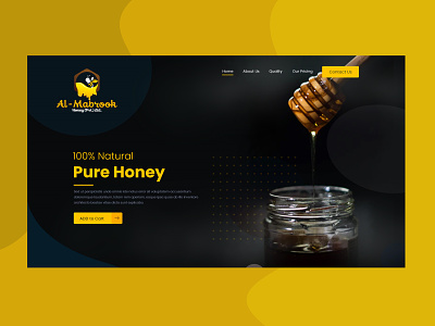 Honey 🐝 Bee web bee branding clean creative design eco heathy hive honey idea illustration landingpage logo onepage ui ux visiontrust webdesign website wordpress