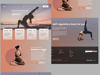 Yogu - Health & Fitness UI UX Landing Page