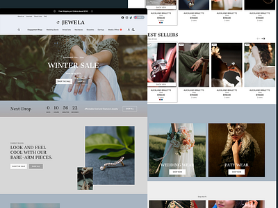 Jewelry Store - UI UX Web Design Landing Page
