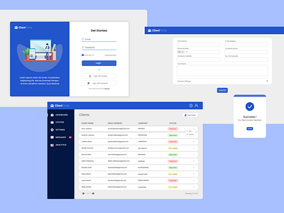 Agent Client Portal Register - UI UX Web Design