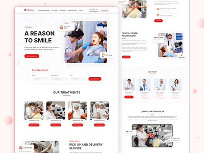 Dental Clinic Website template full view