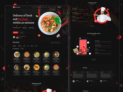 Best of Test Restaurant Website Template Design