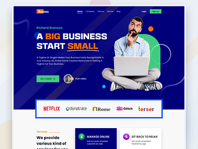 Business Webstie Template business website ecommerce eye chatchy design