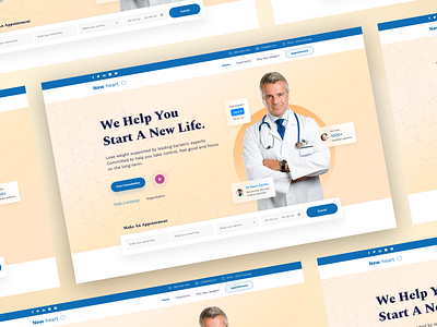 Doctor landing page banner concept