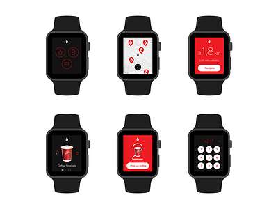 Benzina App app apple watch interface loyalty ui ux watch