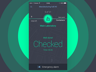 Security tracking app beacon mobile navigation tracking ui ux