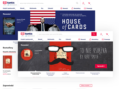 Tantis homepage design ecommerce homepage interface shop ui ux
