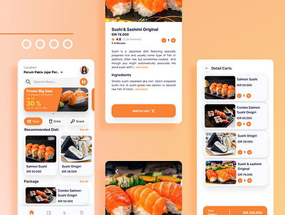 Sushii 3d branding graphic design ui