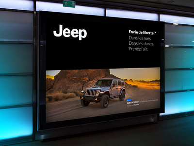 Jeep - Poster for the new Wrangler Hybride