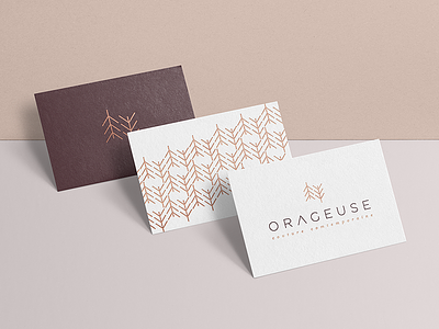 Orageuse — Brand Identity brand brand identity branding business card graphic design logo logotype print sewing stationery symbol visual identity