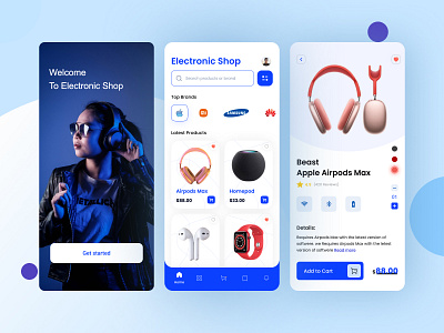 Ecommerce mobile concept app design clean ui ecommerce ecommerce app ecommerce design ecommerce shop headphone interface mobile app mobile apps shopping app shopping cart ui kit design ux website