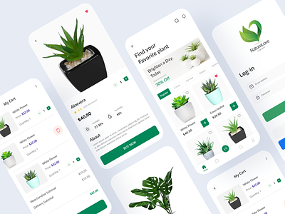 Plant Shop Mobile App Design