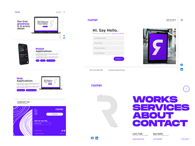 Web design for a digital agency