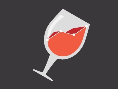 Pinot with graph data graph pinot wine glass