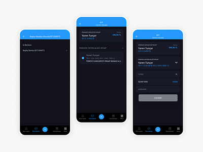 İş Bank Mobile App Redesign | EFT app design mobile ui ux