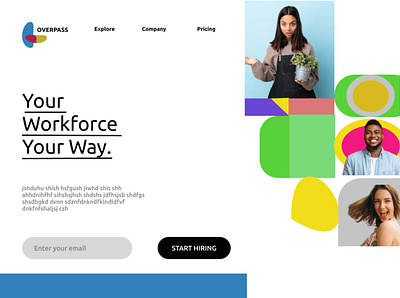 Overpass - Landing Page branding design icon logo typography ux web website