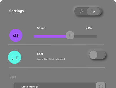 Settings Page - Mobile App app design icon typography ui