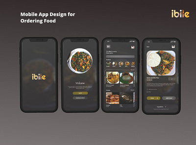 ibile Food App mobile app ui uiux ux