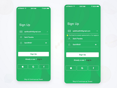 Sign Up app design illustration ui ux