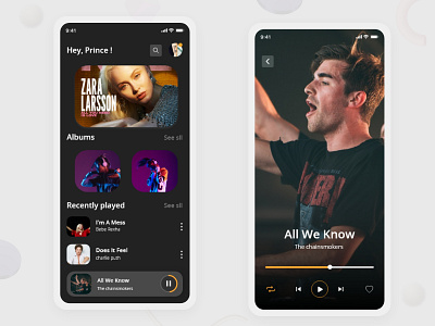 Music App UI app design ui ui designer ui desinger web