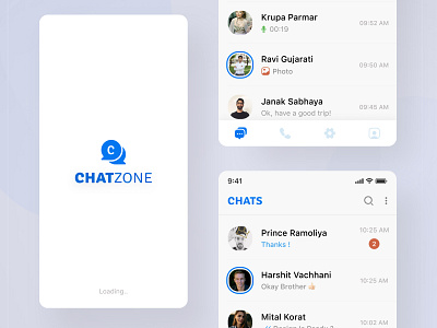 Chatzone App Part-1 app design illustration ui ui designer ui desinger ux web