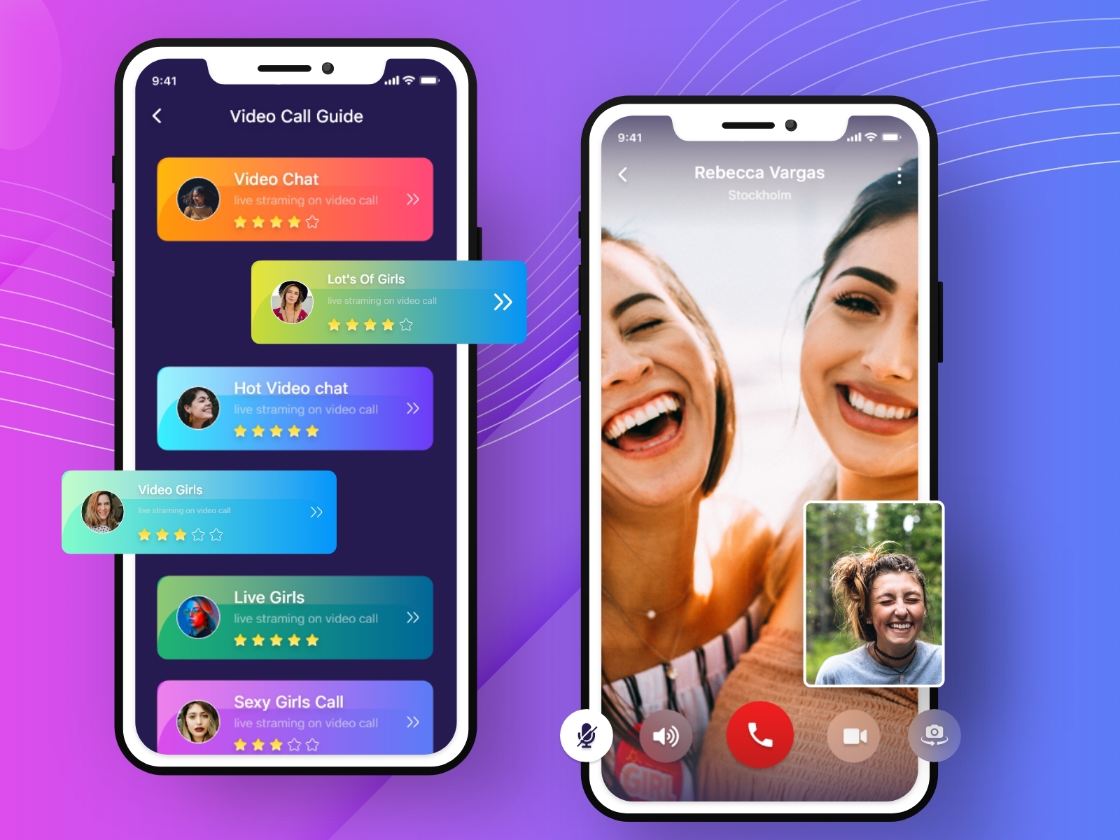 Live Video Call App by Prince Ramoliya on Dribbble