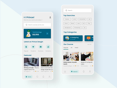 Online learning platform app appui appuidesign design learncourse onlinecouirse ui ui designer ui desinger ux