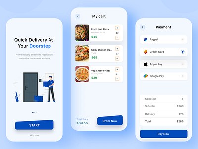 Food App Cart Payment UI app appui branding design graphic design payment paymentscreen ui ui designer ui desinger ux web