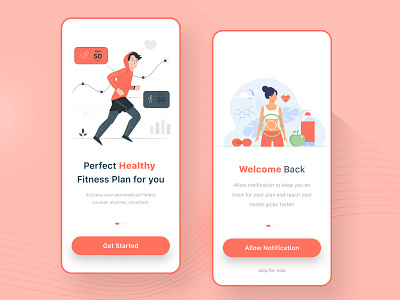 Fitness App onboarding 3d animation app appui branding design graphic design illustration motion graphics ui ui designer ui desinger ux web