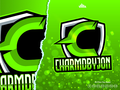 Charmdbyjon Twitch Logo cartoon logo design esports esports logo font logo gaming logo gaming logo design illustration mascot text logo twitch