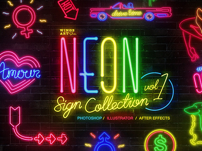 Neon Sign Collection Volume One